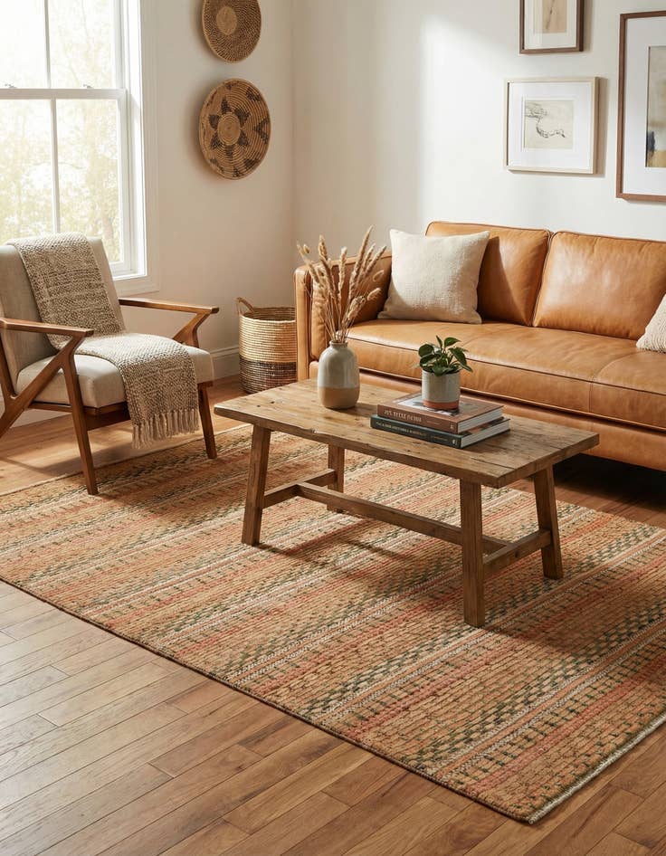 Detail image of 5' x 8'  Hand Knotted Darya Wool Rug