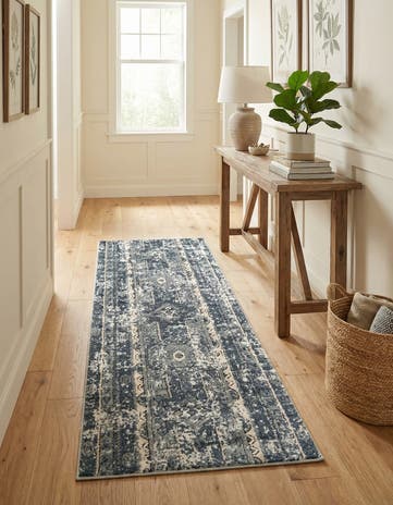 Blue Oregon Runner Rug