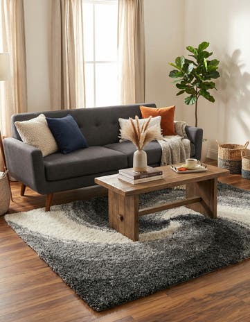 5' 3 x 8' Soft Touch Shag Rug