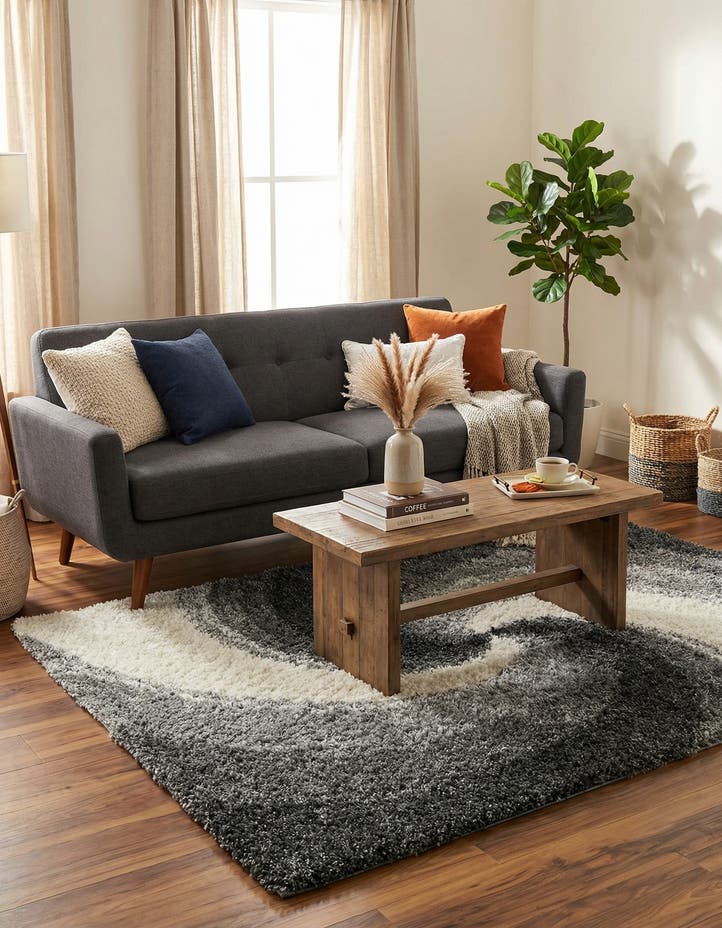 5' 3 x 8' Soft Touch Shag Rug