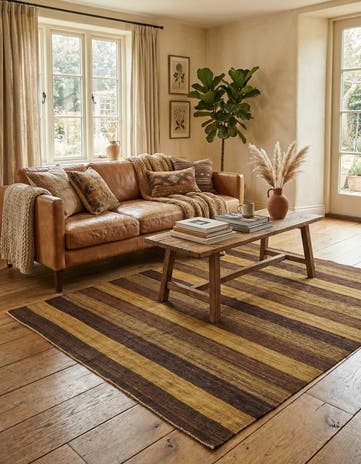 5' x 6' 9 Hand Woven Kilim Afghan Wool Rug