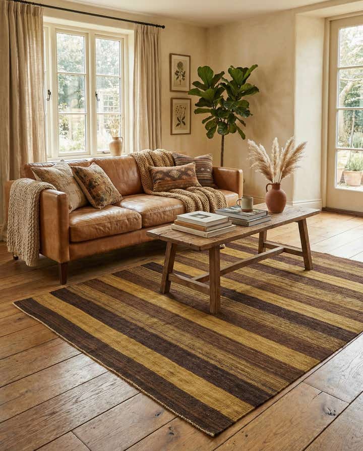 5' x 6' 9 Hand Woven Kilim Afghan Wool Rug