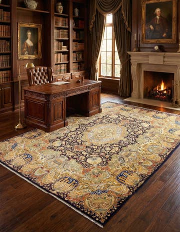 9' 8 x 12' 10 Kashmar Wool Rug