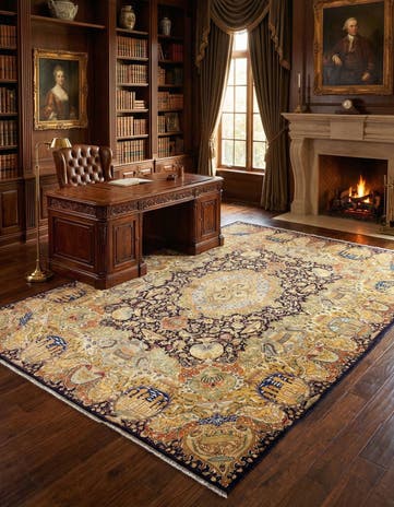 9' 8 x 12' 10 Kashmar Wool Rug