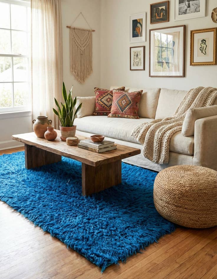 Detail image of  3' x 5' 3  Hand Knotted Moroccan Wool Rug