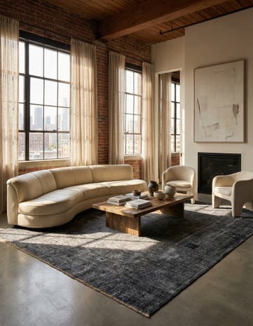 9' 10 x 11' 7 Hand Knotted Ultra Vintage Persian Wool Rug