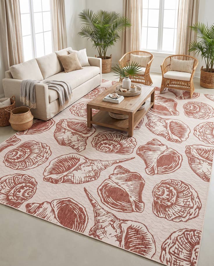 Detail image of 10' x 14' Easy-Clean Coastal Indoor / Outdoor Rug