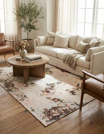 5' 4 x 6' 5 Hand Knotted Ultra Vintage Persian Wool Rug