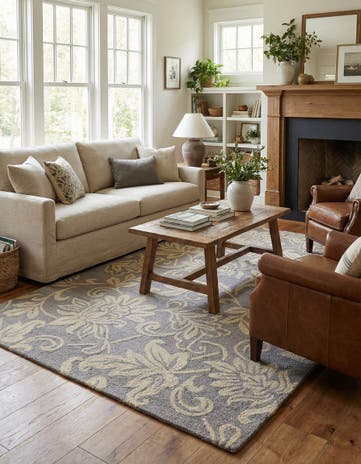 5' x 8' Agra Wool Rug