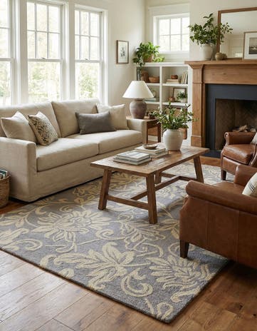 5' x 8' Agra Wool Rug