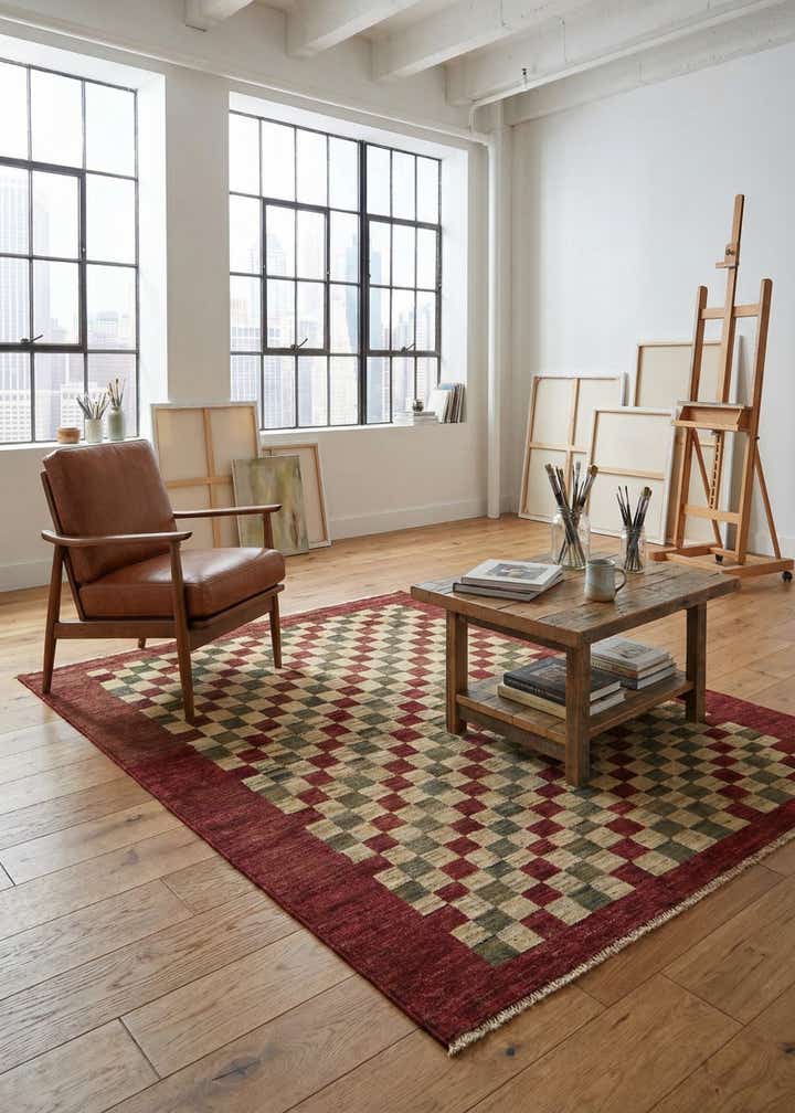 5' 4 x 7' 3 Hand Knotted Modern Ziegler Rug