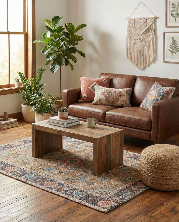 4' x 6' Chenille Jute Rug