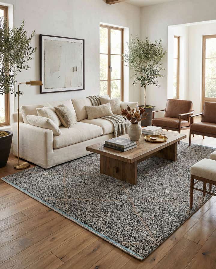 8' x 10' 8 Hand Knotted Moroccan Wool Rug