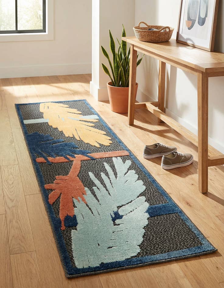 Detail image of  2' x 6'  Washable Belize Indoor / Outdoor Runner Rug