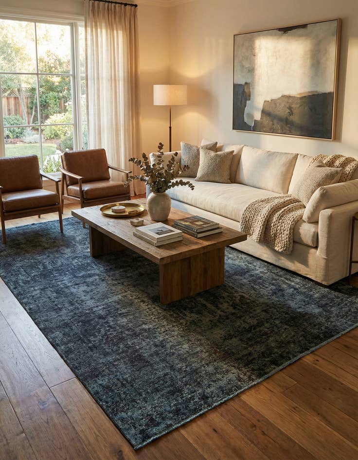 Detail image of 8' 6 x 12' 7 Hand Knotted Ultra Vintage Persian Wool Rug