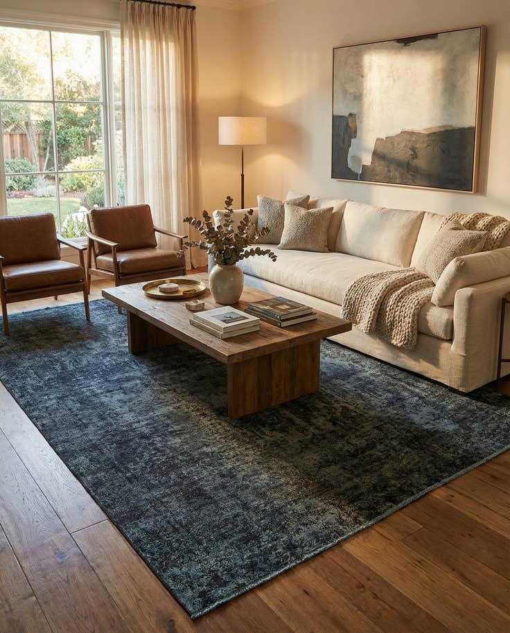 Detail image of 8' 6 x 12' 7 Hand Knotted Ultra Vintage Persian Wool Rug