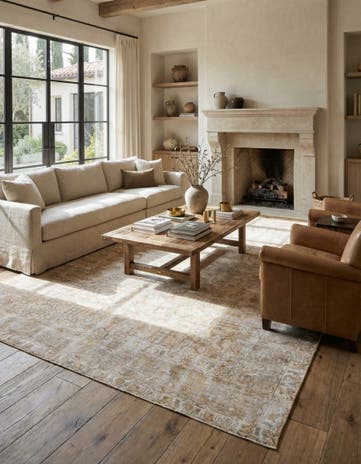 9' 9 x 12' 9 Hand Knotted Ultra Vintage Persian Wool Rug