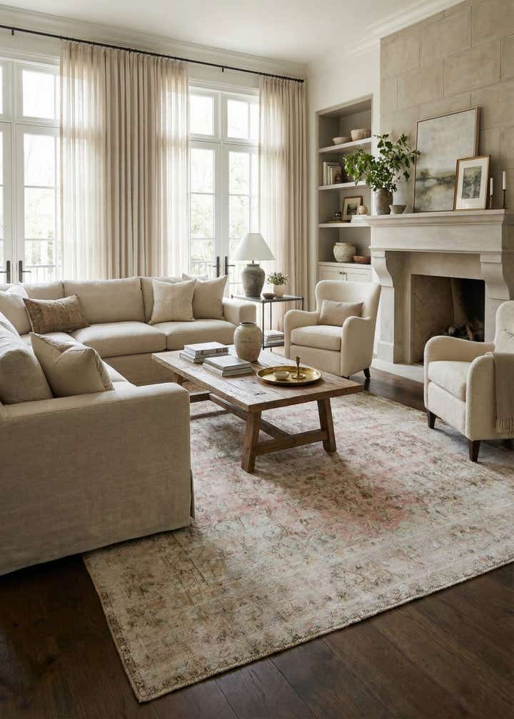 9' 7 x 12' 8 Hand Knotted Ultra Vintage Persian Wool Rug