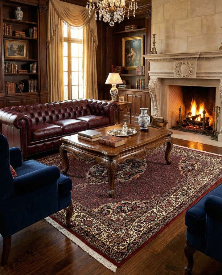 6' 8 x 6' 9 Bidjar Wool Square Rug