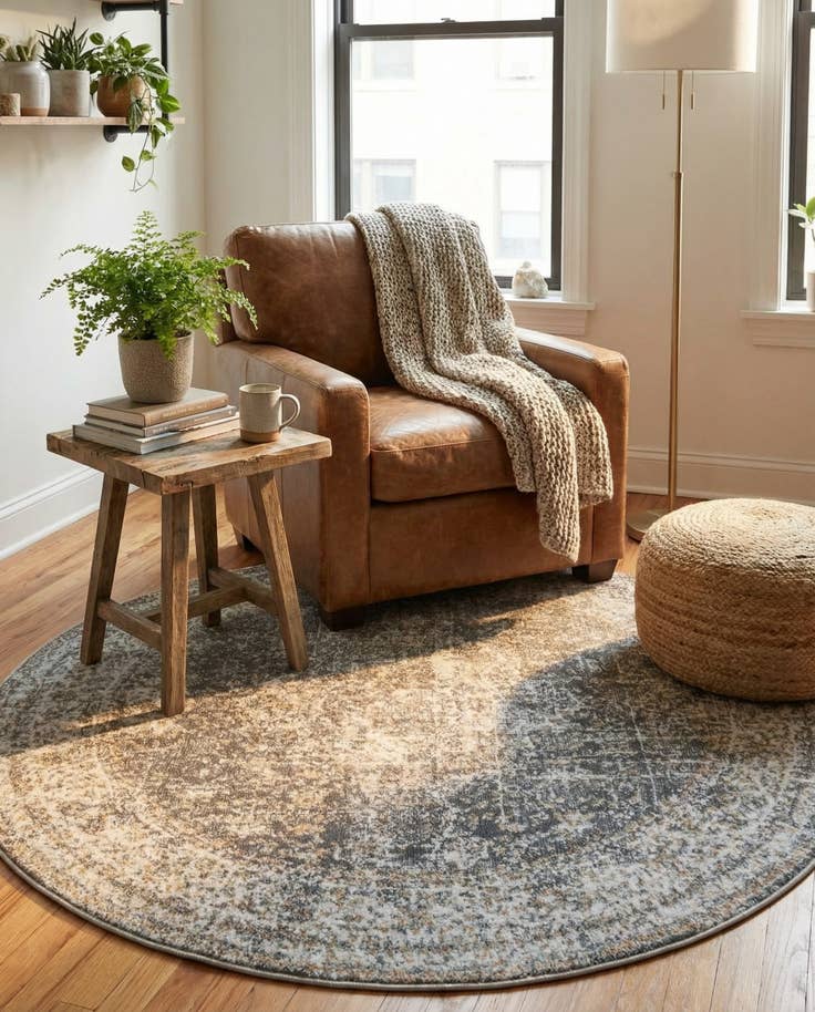 Detail image of 4' x 4' Santiago Round Rug
