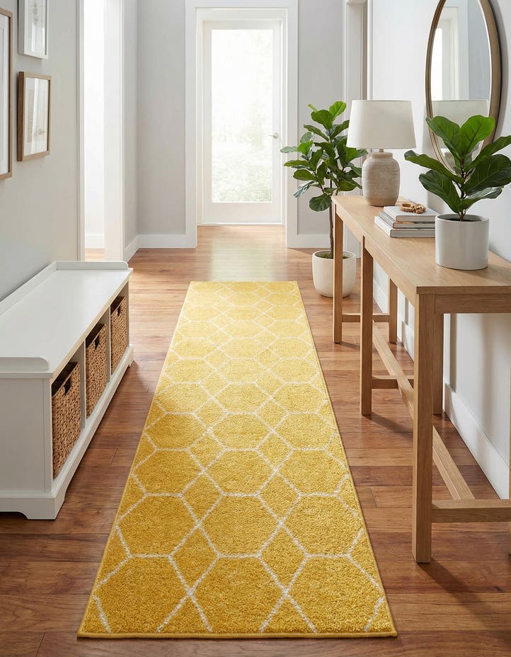2' x 9' Lattice Frieze Runner Rug