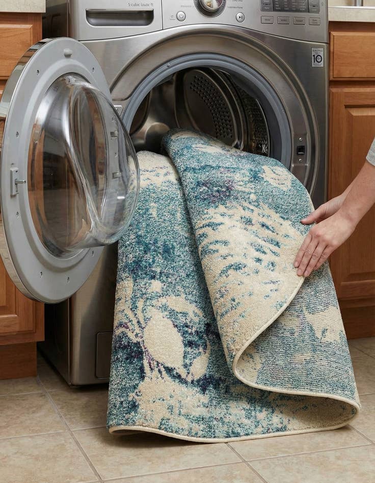 Detail image of 4' x 4'  Washable Capri Round Rug