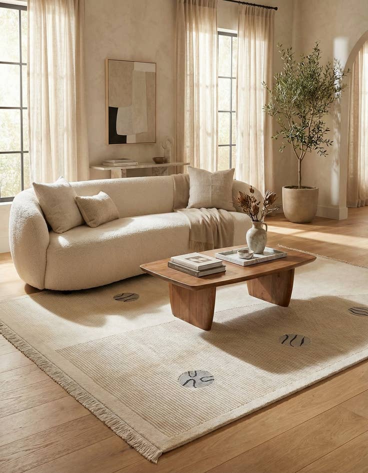 Detail image of 5' 6 x 7' 10  Hand Knotted Darya Wool Rug