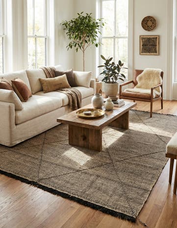 8' 3 x 9' 8 Hand Knotted Moroccan Wool Rug