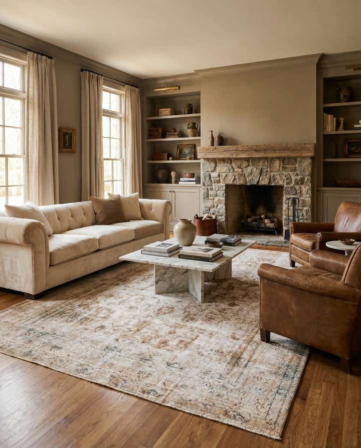 9' 9 x 13' 3 Hand Knotted Ultra Vintage Persian Wool Rug