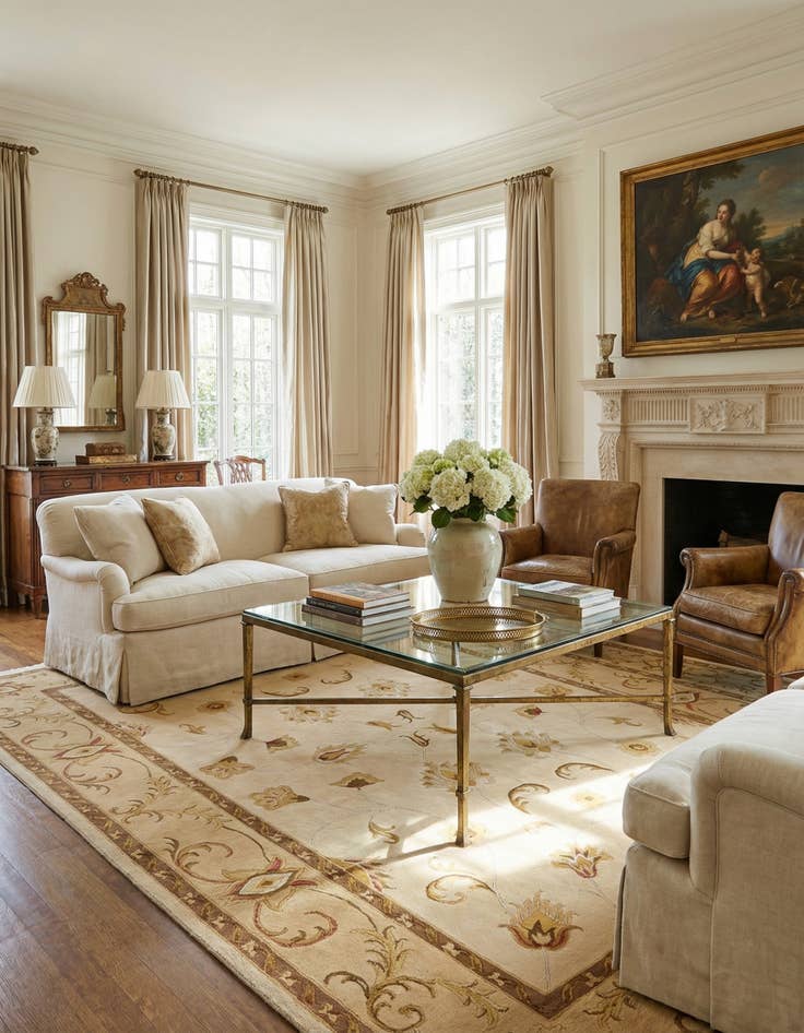 Detail image of 6' 8 x 10' 1  Hand Knotted Darya Wool Rug