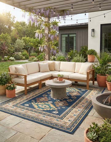 9' x 12' Easy-Clean Baja Indoor / Outdoor Rug