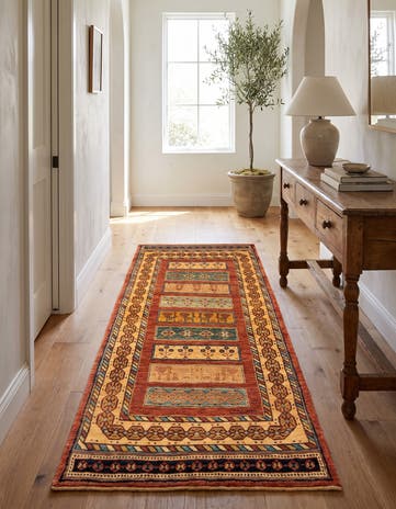 2' 9 x 6' 5 Luribaft Wool Runner Rug