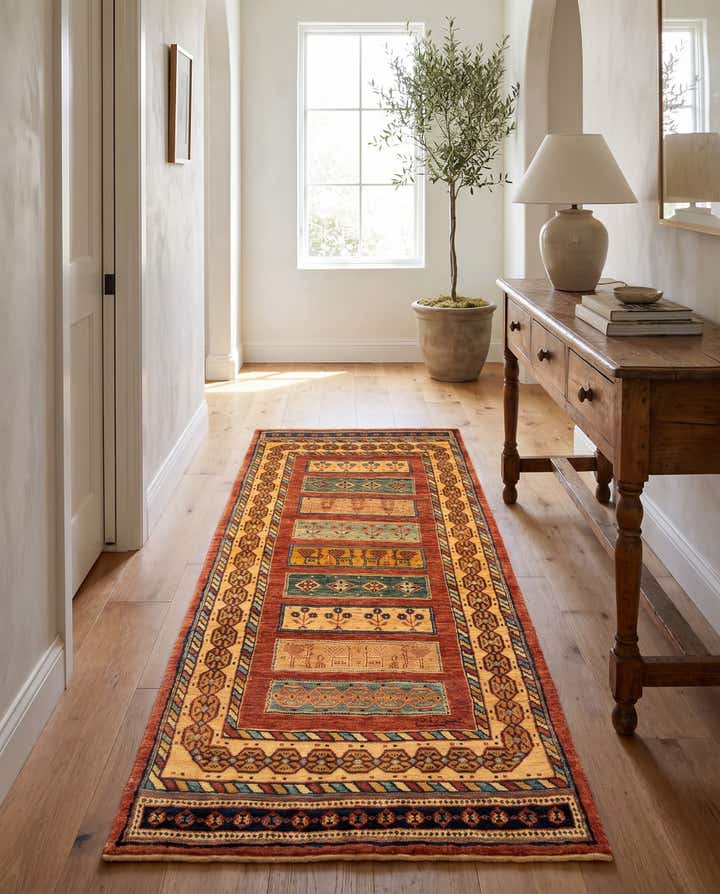 2' 9 x 6' 5 Luribaft Wool Runner Rug