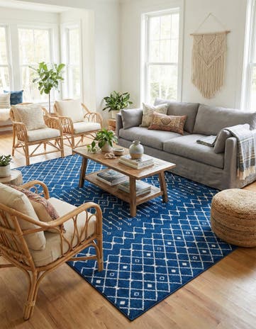 10' 8 x 14' Moroccan Trellis Rug