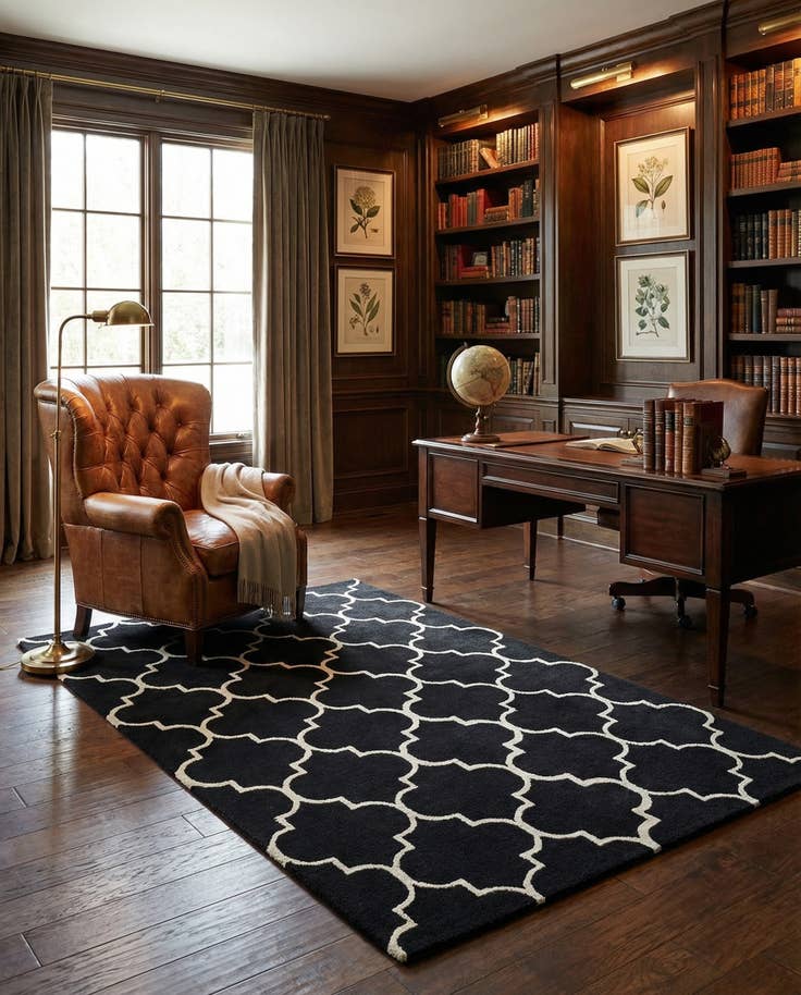 Detail image of 5' x 8' Luna Wool Rug