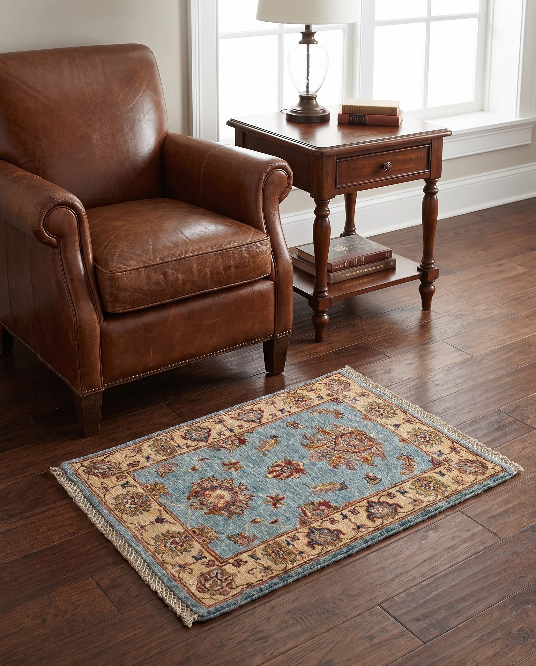 2' 2 x 2' 9 Hand Knotted Ziegler Rug