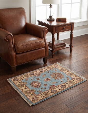 2' 2 x 2' 9 Hand Knotted Ziegler Rug