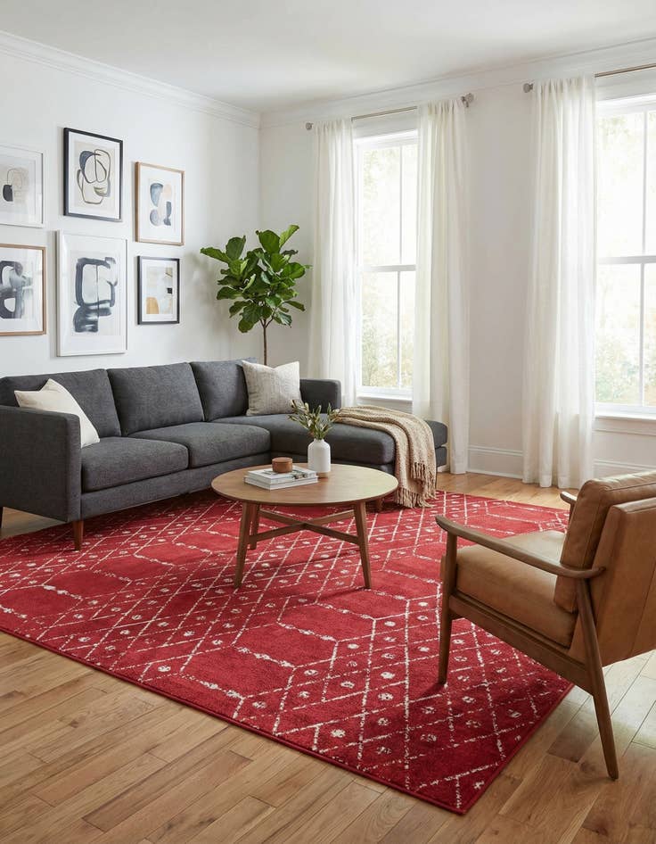 Detail image of  7' 10 x 10' Paxon Trellis Rug