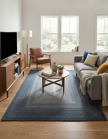 Gray Ombre Wool Rug