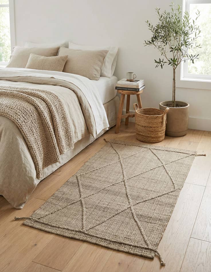 Detail image of 2' 11 x 4' 11 Hand Knotted Darya Wool Rug