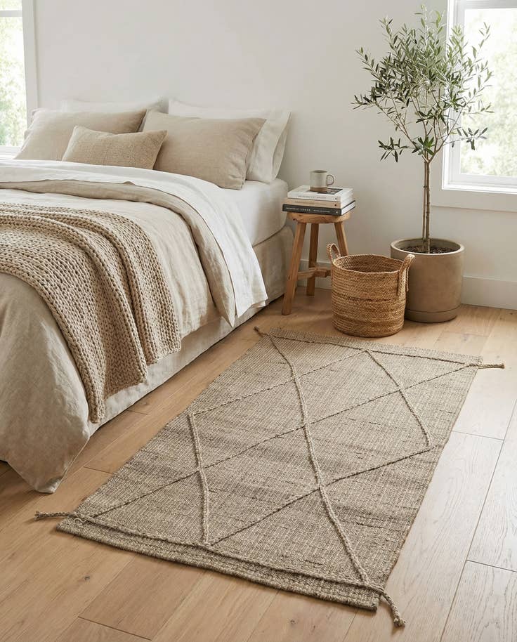 Detail image of 2' 11 x 4' 11 Hand Knotted Darya Wool Rug