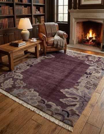 6' 9 x 8' 2 Hand Knotted Nepal Wool Rug