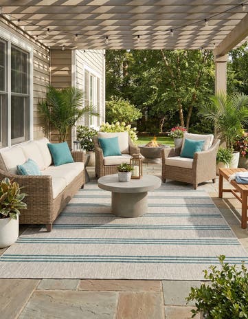 9' x 12' Easy-Clean Jill Zarin Anguilla Indoor / Outdoor Rug