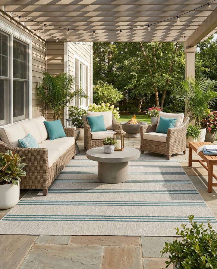 9' x 12' Easy-Clean Jill Zarin Anguilla Indoor / Outdoor Rug