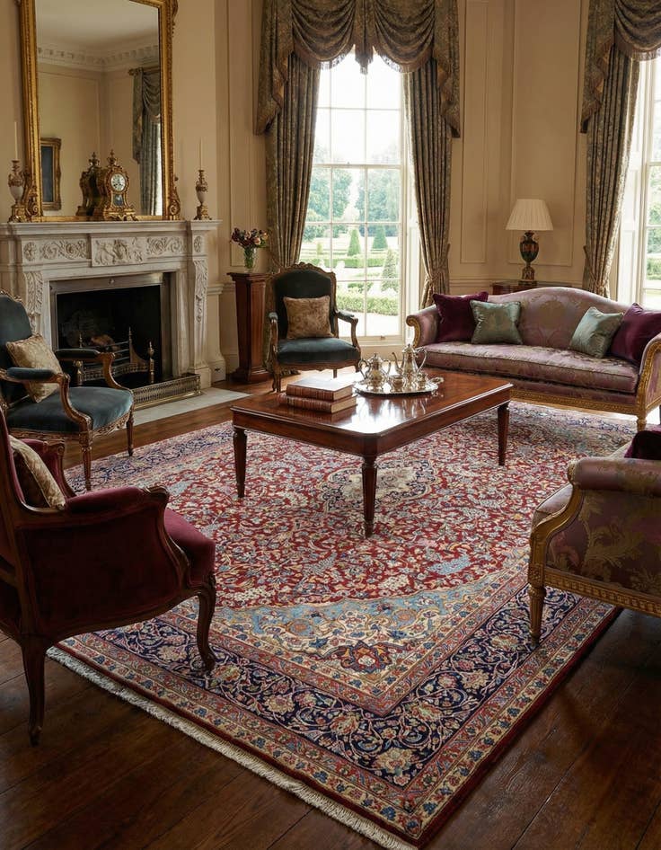 Detail image of 10' 2 x 14' Kerman Rug