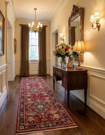 2' 4 x 7' 9 Hand Knotted Qom Persian Runner Rug