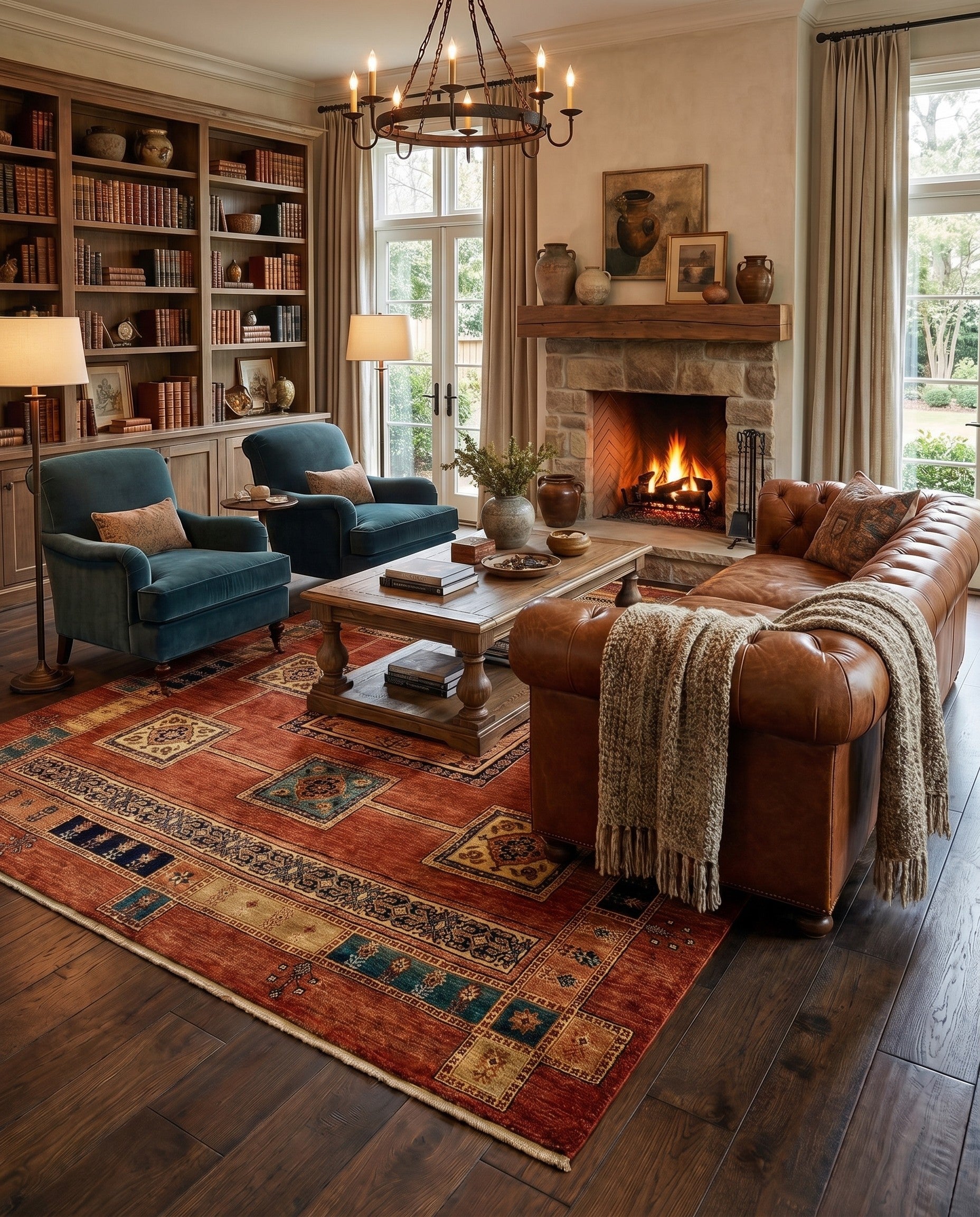 5' 7 x 8' 5 Luribaft Wool Rug