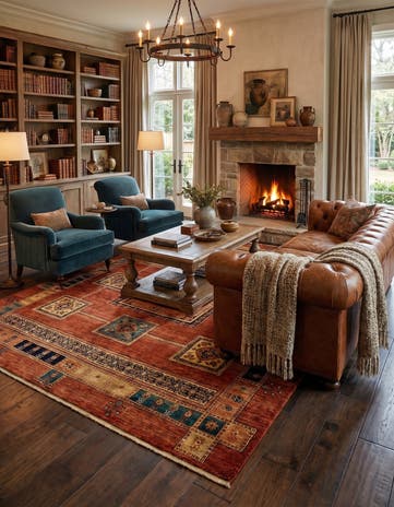 5' 7 x 8' 5 Luribaft Wool Rug
