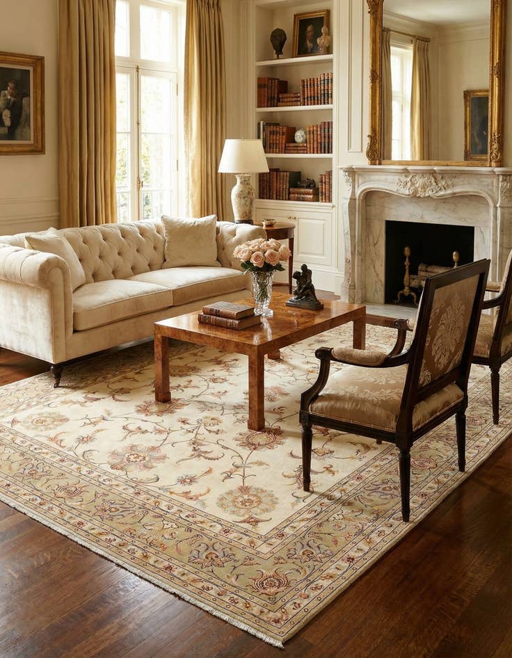 Detail image of 6' 8 x 7' 11 Tabriz Rug