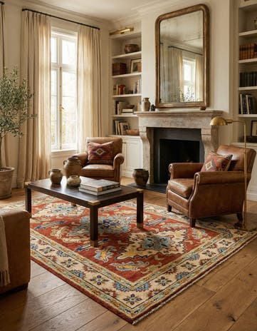 5' 8 x 7' 8 Hand Knotted Kazak Rug